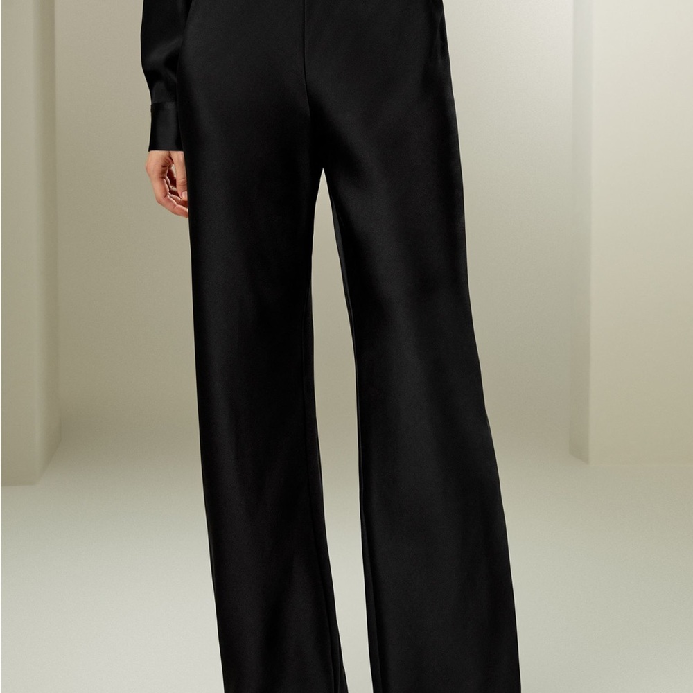 NWT Lily Silk Full Bias Cut Silk Pants